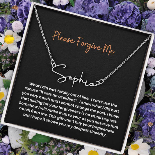 Please Forgive Me Jewelry Necklace – Symbol of Love and Reconciliation