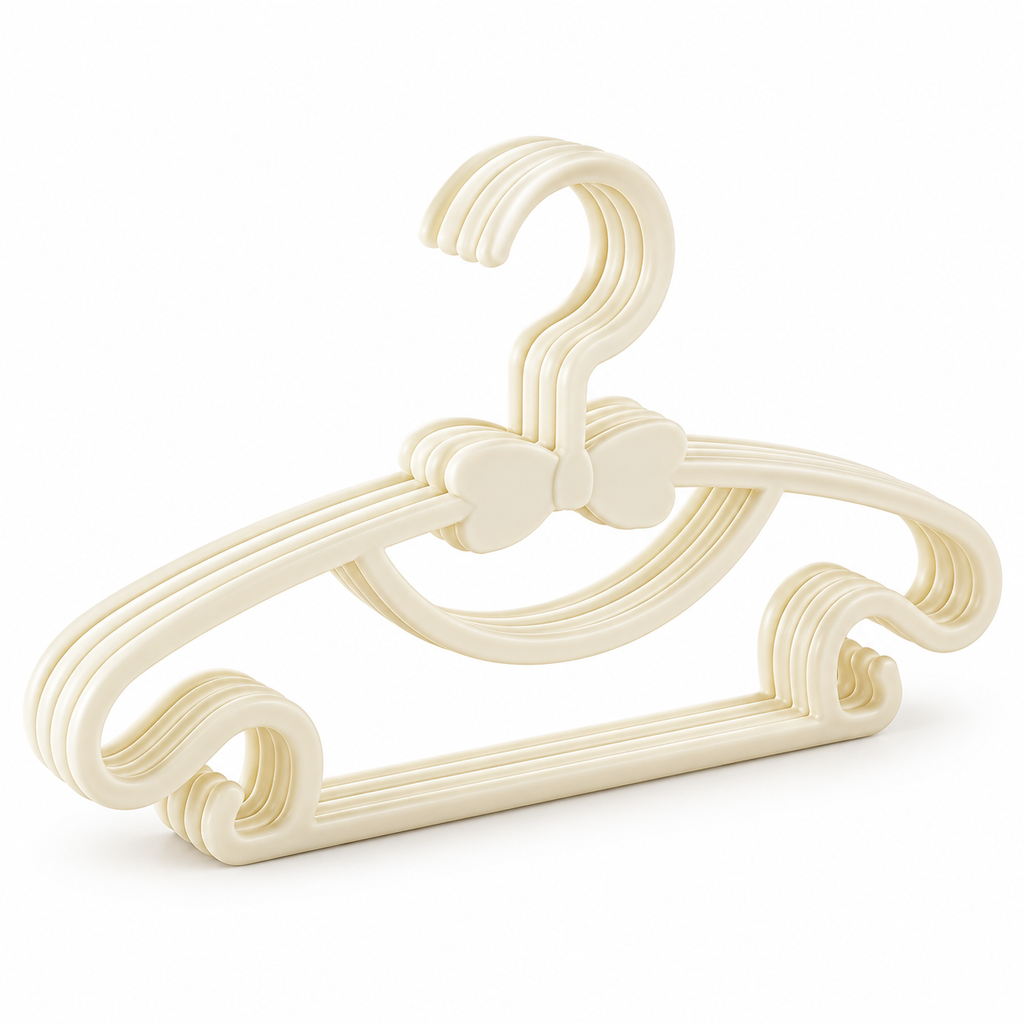 Small Children's Plastic Clothes Hangers, 10-Pack