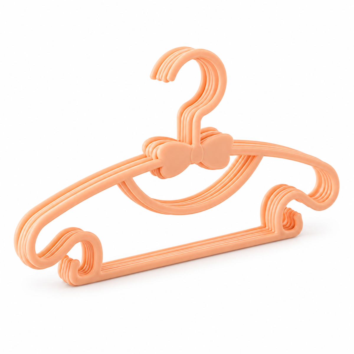 Small Children's Plastic Clothes Hangers, 10-Pack