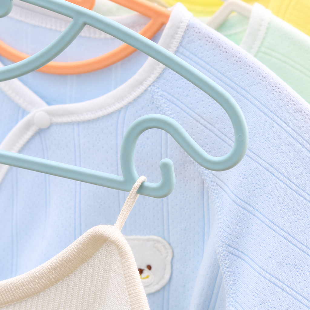 Small Children's Plastic Clothes Hangers, 10-Pack